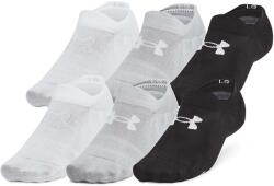 Under Armour Under Armour, Essential logós bokazokni szett - 6 pár, Fehér, Fekete, Szürke, S (1386240-002-S)