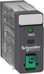 Schneider Electric Harmony Electromechanical Relays - RXG22ED - RXG Interfész relé, 2CO, 5A, 48VDC, tesztgomb, LED (RXG22ED)
