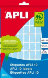 APLI 25x40 mm kézzel írható etikett, kerekített sarkú, sárga 128 darab (LCA2754) (LCA2754)