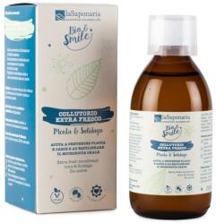 LaSaponaria La Saponaria Extra Fresh Szájvíz mentával és füves lével, 250 ml