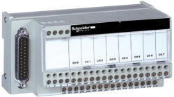 Schneider Electric Modicon ABE7 elosztóblokk, 8 csatornás analóg Quantum/Premium/X80 I/O kártyákhoz, SUB-D25 ABE7CPA02 Schneider (ABE7CPA02)
