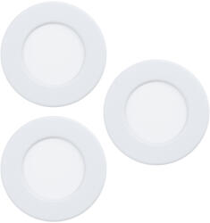 EGLO Okos fürdőszobai süllyesztett LED lámpa 3 darabos - Fueva 6-Z Eglo 901429, 1020 lm, 2700-6500 K+RGB, állítható színhőmérséklet és szín, applikációval szabályozható, Bluetooth, ZIgbee, 3x2, 8 W, 220-24
