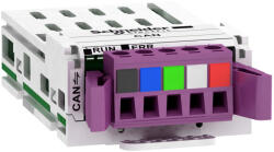 Schneider Electric Lexium 32 - VW3A3628 -frekvenciaváltó kiegészítő, Kommunikációs modul, CANopen, 5p sorkapocs, ATV320-340-600-900 és hajtásokhoz (VW3A3628)