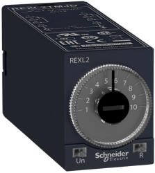 Schneider Electric Harmony Timer Relays - REXL2TMJD - dugaszolható bekapcsolás késleltető időrelé, A funkció, 2CO, 5A, 12VDC (REXL2TMJD)