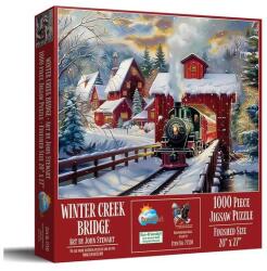 SunsOut 1000 db-os puzzle - Winter Creek Bridge (77130) (77130)