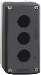 Schneider Electric Harmony XALD - XALD03H7 sötét szürke üres tokozat világosszürke aljzattal - 3 kivágás-UL/CSA tanúsított (XALD03H7)