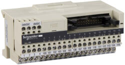 Schneider Electric Modicon ABE7 - ABE7H16C21 -elosztóblokk, miniatűr, HE10, 16 digitális csatorna, 2 sorkapocs/csatorna, LED visszajelzés (ABE7H16C21)