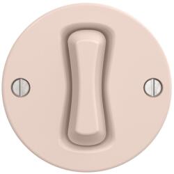 Kliklap - Întrerupător retro încrucișat fără ramă nr. 7, roz vintage (KA0117)