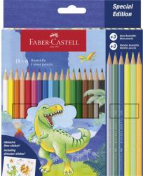 Faber-Castell 18+6 színes ceruza, dinoszaurusz (FC111222)