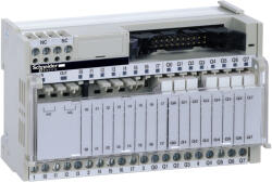 Schneider Electric Modicon ABE7 elosztóblokk, 5 mm 1NO EMR relés, 16ki digitális csatorna, ABR7S11 relével ABE7R16M111 Schneider (ABE7R16M111)