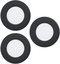EGLO Okos fürdőszobai süllyesztett LED lámpa 3 darabos - Fueva 6-Z Eglo 901425, 1020 lm, 2700-6500 K+RGB, állítható színhőmérséklet és szín, applikációval szabályozható, Bluetooth, ZIgbee, 3x2, 8 W, 220-24