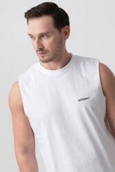 JACK & JONES Jack & Jones, Ujjatlan póló mintával a hátoldalán, Fehér, Narancssárga, Koptatott fekete, XL (12273524-BRIGHT-WHITE-XL)