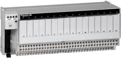 Schneider Electric Modicon ABE7 - ABE7P16T210 -elosztóblokk, 10 mm SSR/EMR relés, 16ki digitális csatorna, relé nélkül (ABE7P16T210)