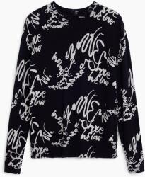 Desigual DESIGUAL, Kerek nyakú mintás felső, Fekete, Törtfehér, L (25SWJF04-2000-L)