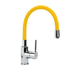  MINOTTI TUBO flexibilis mosogatócsaptelep, 3 csöves, sárga (6133-3Y)