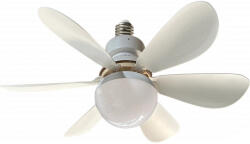 OPTONICA ventilátoros mennyezeti LED lámpa távirányítóval feher E27 12W CCT 19101 (19101) - optonica