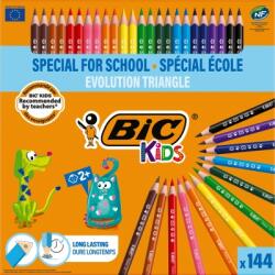 BIC Creioane colorate Kids Evolution Triangle, ECOlutions 144 buc/set Bic 8878311 (887831)