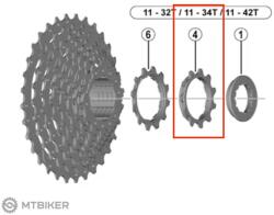 Shimano Y1RB11000 11z kazettás lánckerék HG-500-10 11-34 tartományban