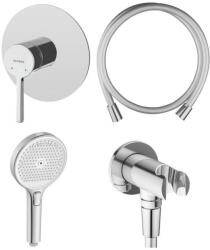 Oltens Set baterie de duș Oltens Rann 33107100, duș de mână Oltens Luva EasyClick 37109100, 39304100, 37200100 (36078100)