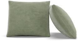 Greensite Dekoratív Párna, 2 db, Hab Töltet, Kordbársony, Zöld