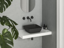 RAVAK Uni Slim 38 S kerámiamosdó, matt fekete (XJX0D138000)