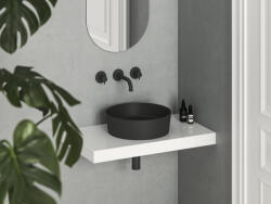 RAVAK Uni Slim 40 kerámiamosdó, matt fekete (XJX0D140001)