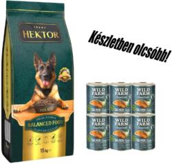 Hektor HEKTOR BALANCED Felnőtt 15kg+ WILD FARM Superfood Lazac 6x400g