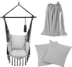 Miadomodo Függő hintaszék kintre-bentre szürke (HNGSL-gr)