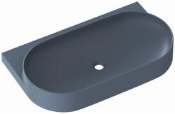 RAVAK Yard mosdótál 80.5x50 cm félkör alakú klasszikus-beépíthető matt XJX07280000 (XJX07280000)