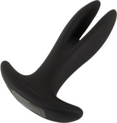 Anos - kétágú anál vibrátor (fekete) - vagyaim - 23 995 Ft