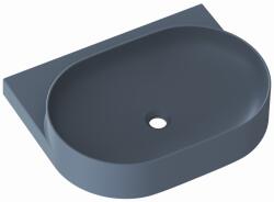 RAVAK Yard mosdótál 60.5x50 cm félkör alakú klasszikus-beépíthető matt XJX07060000 (XJX07060000)