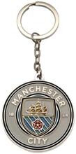  Metal keyring FC Manchester City: Crest (4.5 x 4.5 cm)