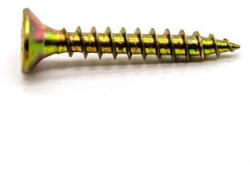  Süllyesztett fejű faforgácslap csavar PZ, sárga 4, 5 x 70 mm (001-001-001-056)
