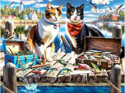SunsOut 71821 - Wharf Cats - 1000 db-os puzzle (71821)