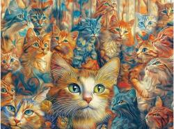 SunsOut 71901 - Designer Cats - 1000 db-os puzzle (71901)