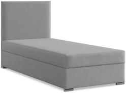 GreenSite Zonza Egyszemélyes Ágy, Szövet, Ágyneműtartóval, Szürke