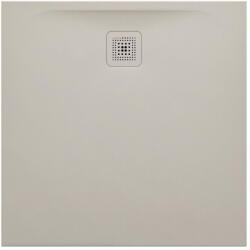 Laufen LAUFEN PRO Zuhanytálca, Marbond kompozit anyagból, extra lapos, négyzet alakú, kivezetés oldalt, Matt Bézs H2109561860001 (H2109561860001)