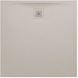 Laufen LAUFEN PRO Zuhanytálca, Marbond kompozit anyagból, extra lapos, négyzet alakú, kivezetés oldalt, Matt Bézs H2119521860001 (H2119521860001)