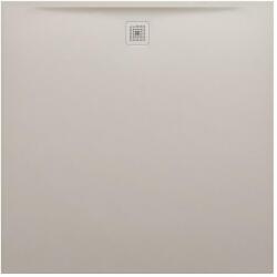 Laufen LAUFEN PRO Zuhanytálca, négyzet, Marbond kompozit anyagból, lefolyó oldalt, Matt Bézs H2139531860001 (H2139531860001)
