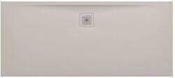 Laufen LAUFEN PRO Zuhanytálca, Marbond kompozit anyagból, extra lapos, téglalap alakú, kivezetés a hosszú oldalon, Matt Bézs H2139561860001 (H2139561860001)