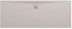 Laufen LAUFEN PRO Zuhanytálca, Marbond kompozit anyagból, extra lapos, téglalap alakú, kivezetés a hosszú oldalon, Matt Bézs H2149561860001 (H2149561860001)