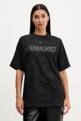 Adidas pamut póló Rhinestone Tee - fekete S