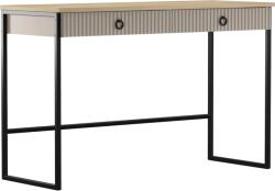 TEMPO KONDELA Măsuţă de toaletă, gri-maroniu Taupe/stejar silverjack, DOMCA 2S