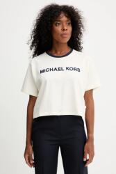 MICHAEL Michael Kors pamut póló bézs, MF551WN2ZU - bézs M