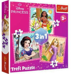 Trefl Disney hercegnők 3 az 1-ben puzzle
