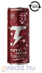  Tutti Juice Szénsavas Üdítőital 0, 25L Sweet Cherry