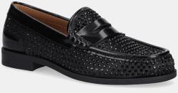 BOSS mokaszin 50552792 fekete, lapos talpú, Lycia - fekete Női 38