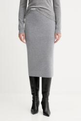 Pinko szoknya gyapjúkeverékből - szürke L - answear - 59 990 Ft