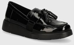 Geox bőr mokaszin D ARLARA fekete, női, lapos talpú, D04LCA 00067 C9999 - fekete Női 40