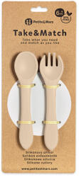 PETITEMARS PETITE&MARS Szilikon evőeszközök TAKE&MATCH Desert Sand 6m+